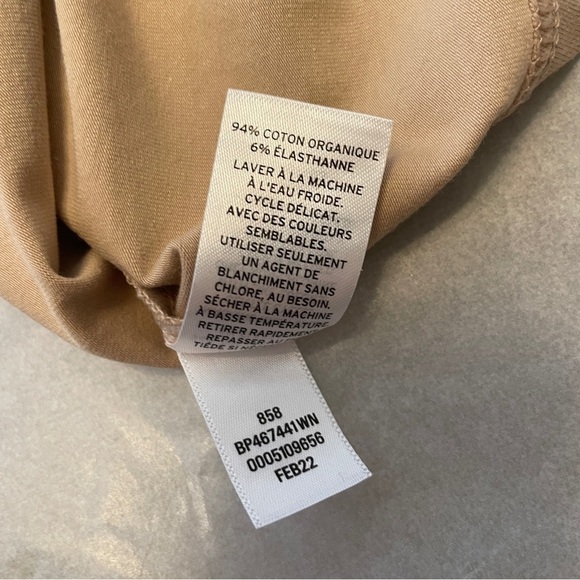 BP Nordstrom Crop Organic Cotton Blend Camisole In Tan Doeskin 3X - Picture 9 of 13